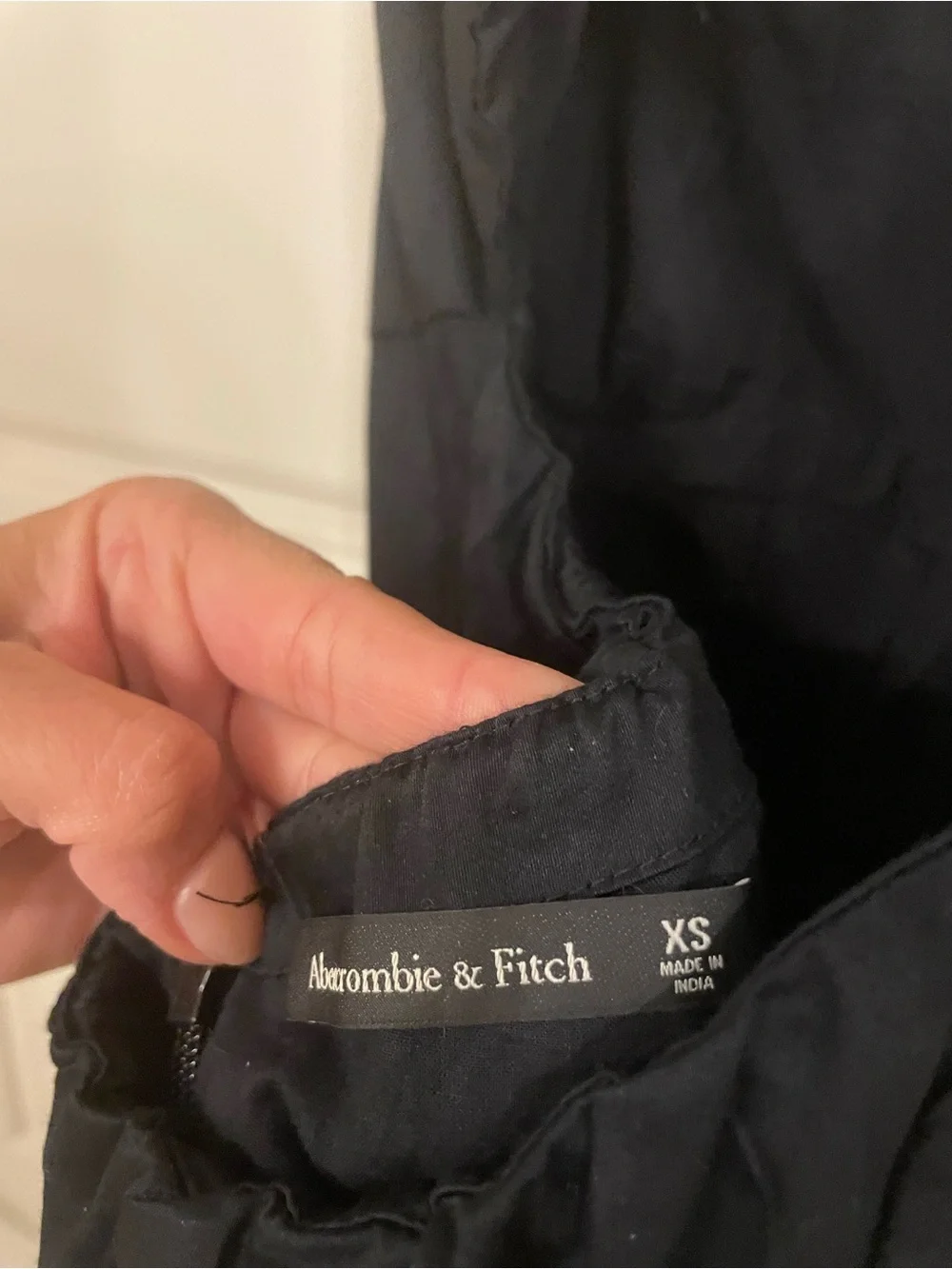 Abercrombie & Fitch Black Spaghetti-Strap Maxi Dress